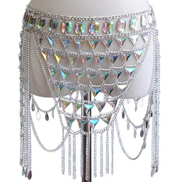 Rhinestone Body Chain Set - Picture 2 of 2